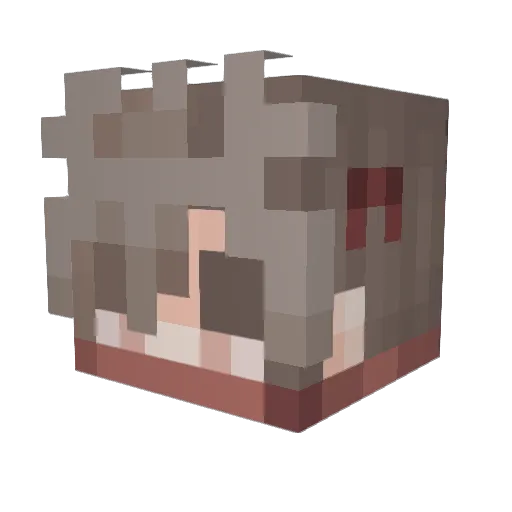 charlsc Minecraft avatar head, 3D render