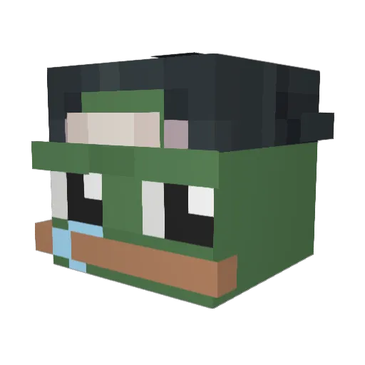 charming05 Minecraft avatar head, 3D render
