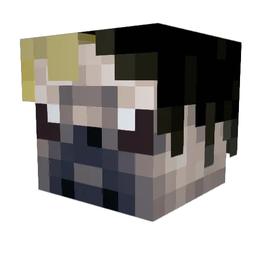 charming_01 Minecraft avatar head, 3D render