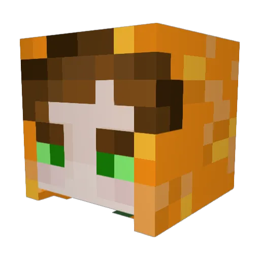 charoeth Minecraft avatar head, 3D render