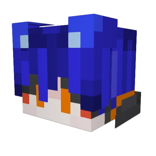 charokun Minecraft avatar head, 3D render