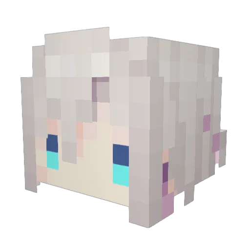 charonium314 Minecraft avatar head, 3D render
