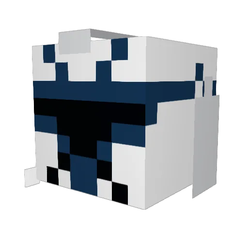 charquin Minecraft avatar head, 3D render