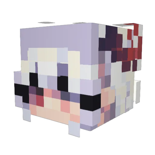 charrcigs Minecraft avatar head, 3D render