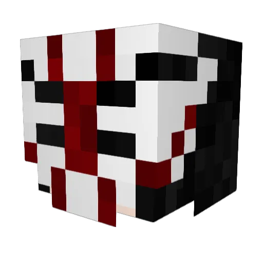 charredBUDONKERS Minecraft avatar head, 3D render