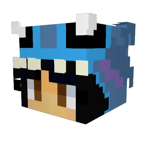 charrrlizard Minecraft avatar head, 3D render
