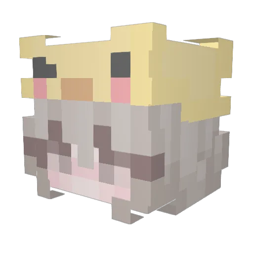 chartam_ Minecraft avatar head, 3D render