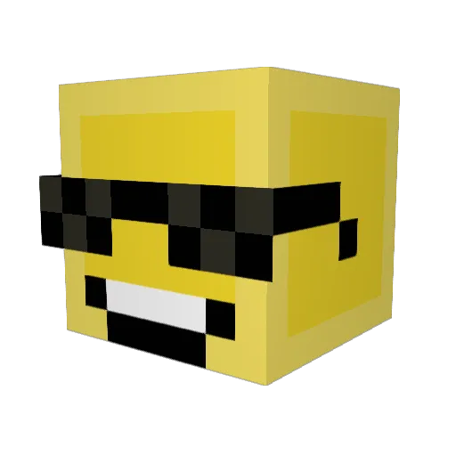 charuta Minecraft avatar head, 3D render
