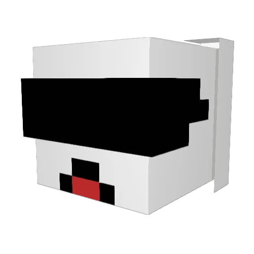 charuuuu_ss Minecraft avatar head, 3D render