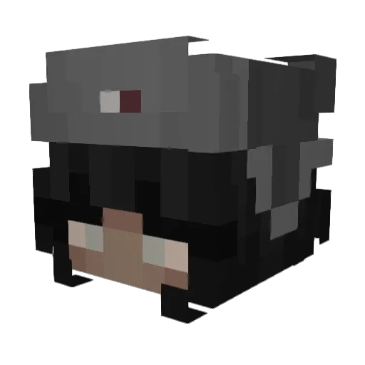 charvykk Minecraft avatar head, 3D render