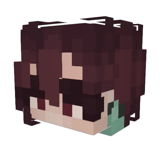 charysaur Minecraft avatar head, 3D render