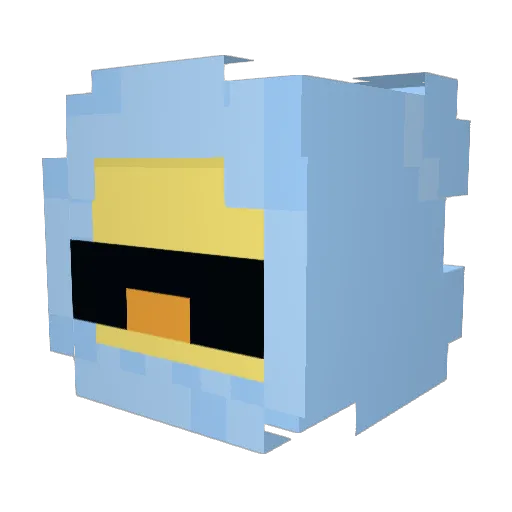 charzeeken Minecraft avatar head, 3D render