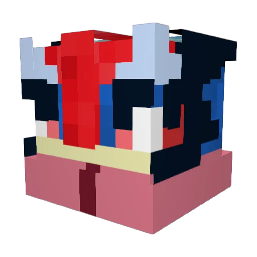 chas_ee Minecraft avatar head, 3D render