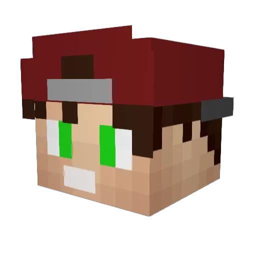 chase_kurd Minecraft avatar head, 3D render