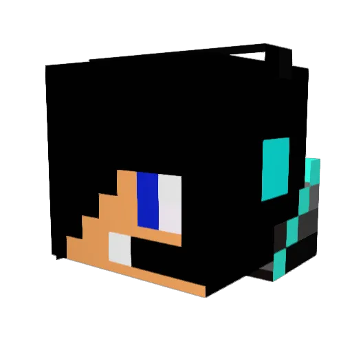 chasedude22 Minecraft avatar head, 3D render