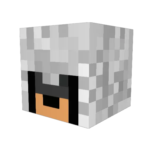 chaseman76 Minecraft avatar head, 3D render