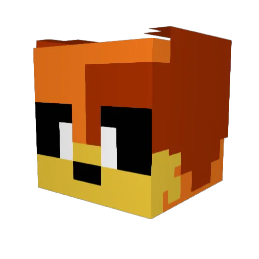 chasethunder111 Minecraft avatar head, 3D render