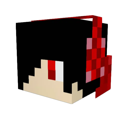 chasing_the_moon Minecraft avatar head, 3D render
