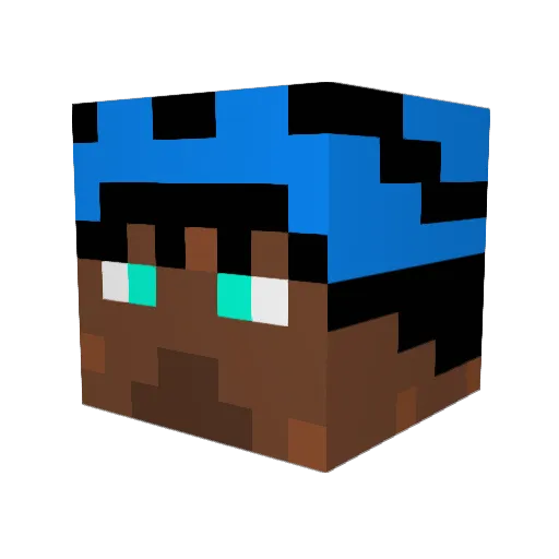 chaslhay Minecraft avatar head, 3D render