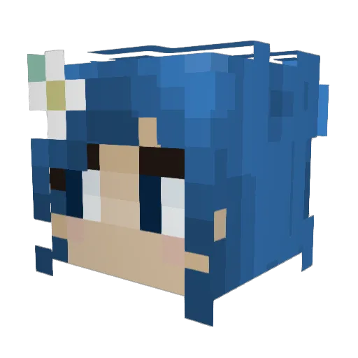 chasmnt Minecraft avatar head, 3D render