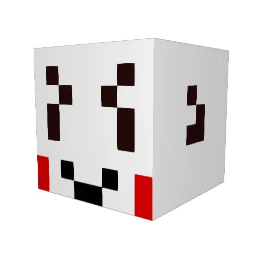 chasuke_7777 Minecraft avatar head, 3D render