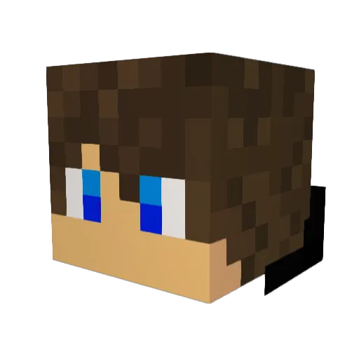 chatony74 Minecraft avatar head, 3D render