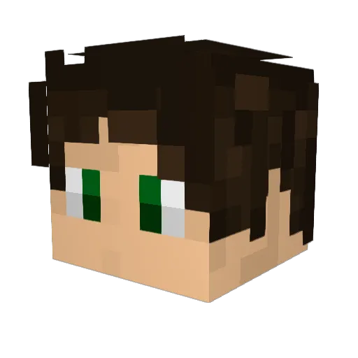 chatouboy Minecraft avatar head, 3D render