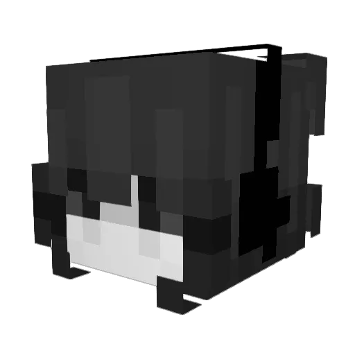 chatperdu Minecraft avatar head, 3D render