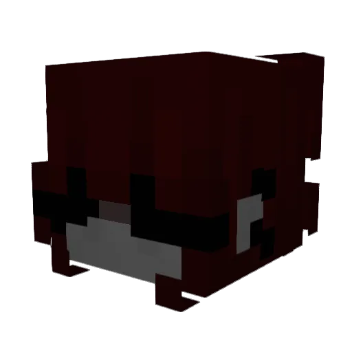 chattyrav Minecraft avatar head, 3D render
