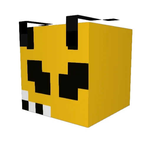 chatur_ Minecraft avatar head, 3D render