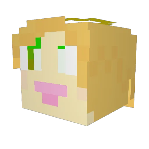 chauntee2 Minecraft avatar head, 3D render