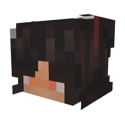 chauzea Minecraft avatar head, 3D render