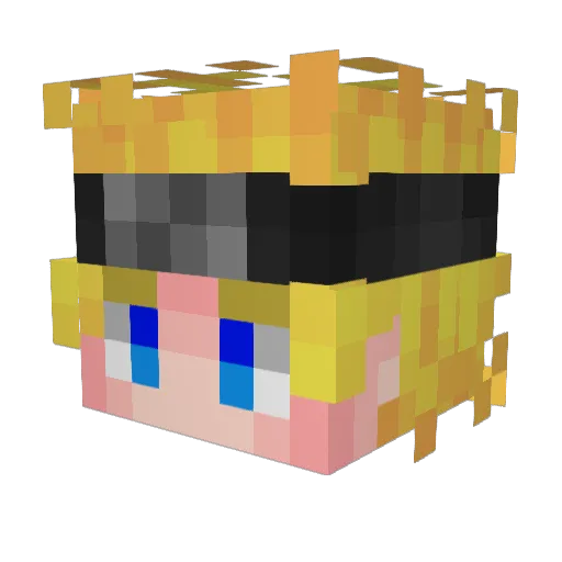 chavalon777 Minecraft avatar head, 3D render