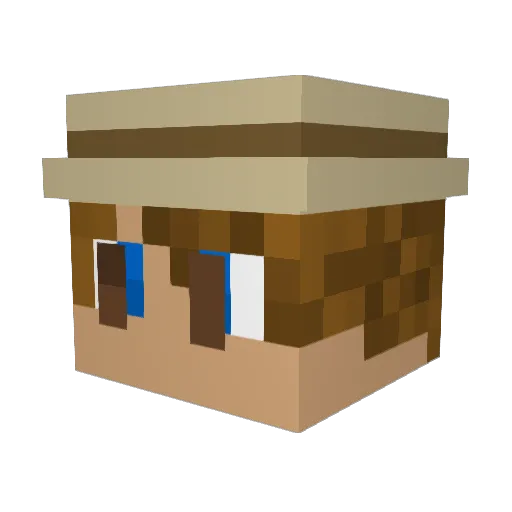 chavezfan Minecraft avatar head, 3D render