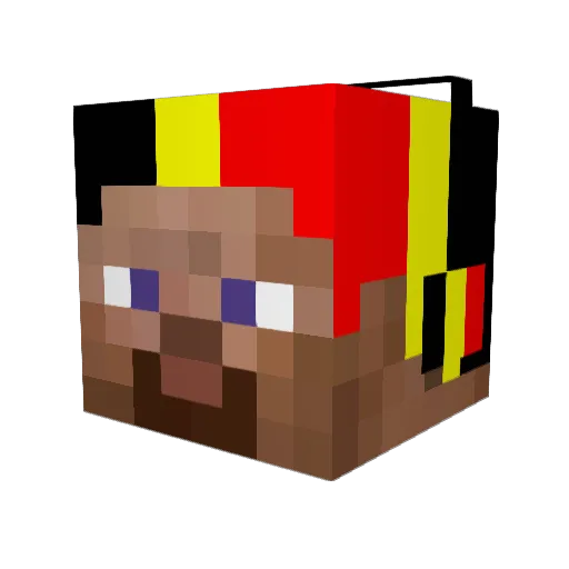 chavo100 Minecraft avatar head, 3D render