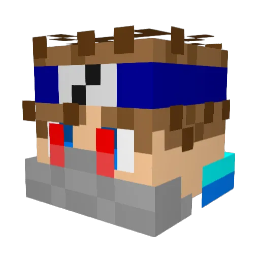 chawanmushy Minecraft avatar head, 3D render