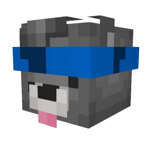 chayagorn Minecraft avatar head, 3D render