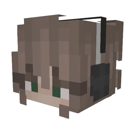 chaychi Minecraft avatar head, 3D render