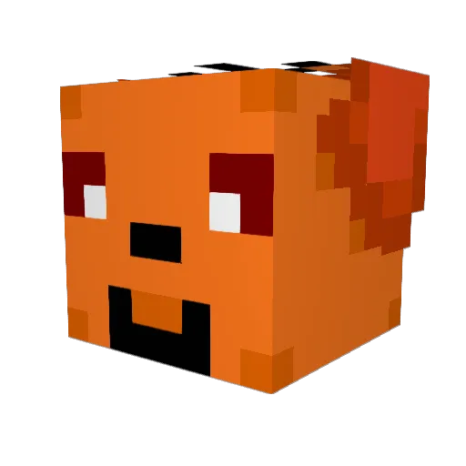 chaymc Minecraft avatar head, 3D render