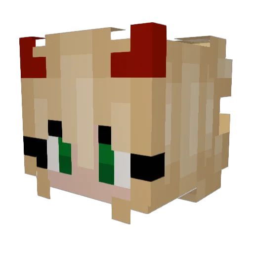 chaz174 Minecraft avatar head, 3D render