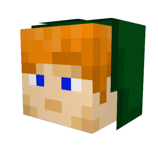 chaz2117 Minecraft avatar head, 3D render