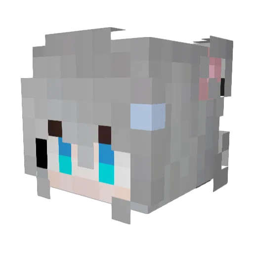 chazerl Minecraft avatar head, 3D render