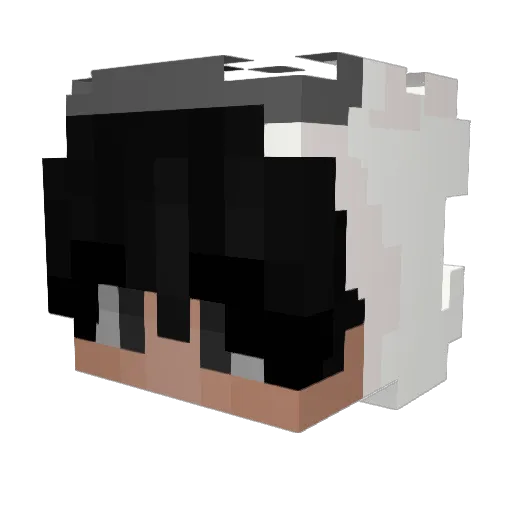 chazeru Minecraft avatar head, 3D render