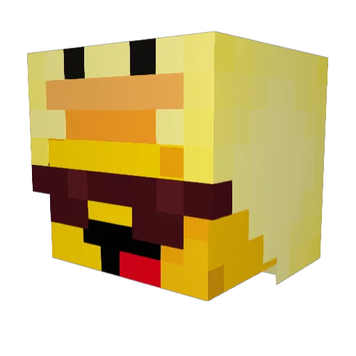chazm__ Minecraft avatar head, 3D render