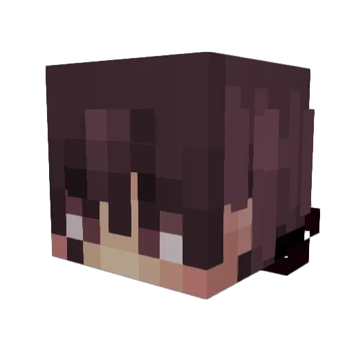 chazzaTTV Minecraft avatar head, 3D render