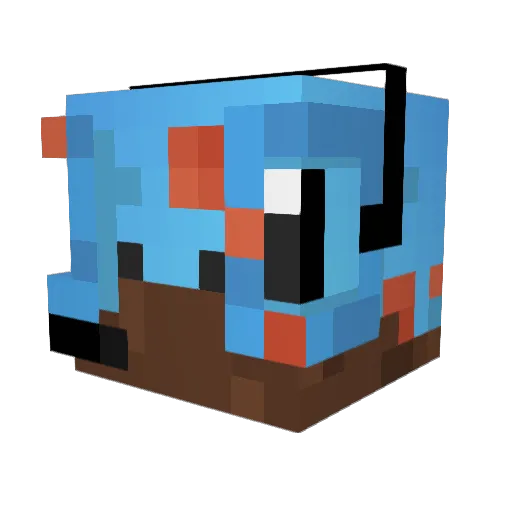 chazzylad Minecraft avatar head, 3D render