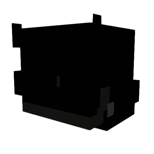 chbi Minecraft avatar head, 3D render