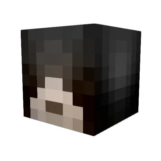 chbra Minecraft avatar head, 3D render