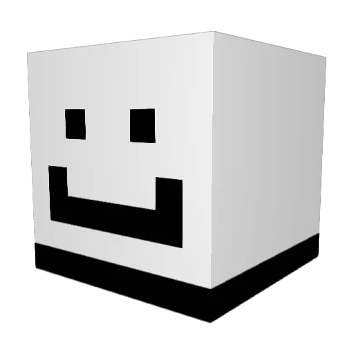 chci_umrit Minecraft avatar head, 3D render