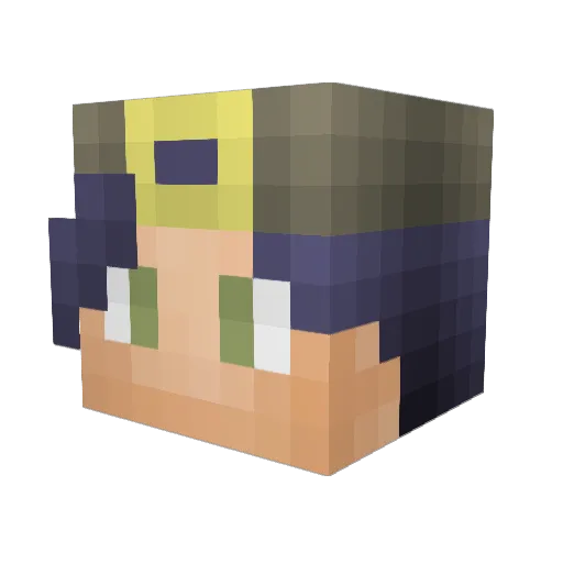 chcolatefudge Minecraft avatar head, 3D render